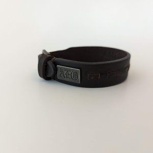 American Eagle Outfitters AEO Brown Leather Bracelet with Buckle